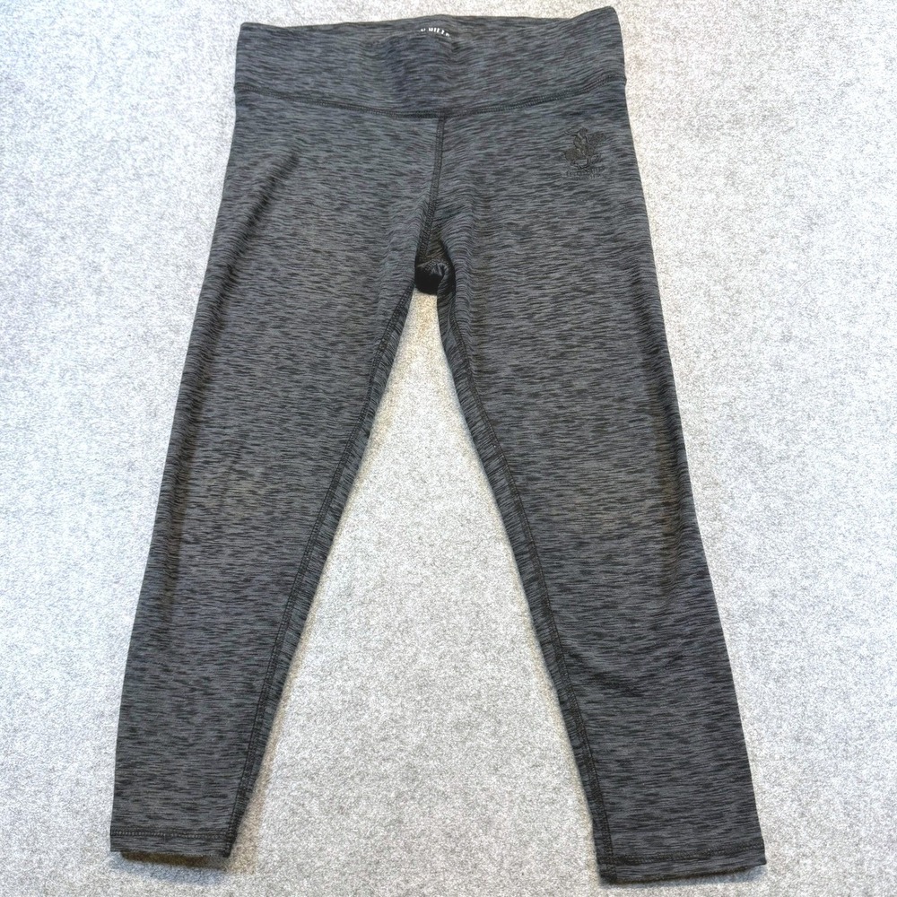 Beverly Hills Polo Club Womens‎ Gray Space Dye Active Cropped Leggings Size S